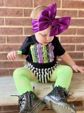 Green Rhinestone Leggings