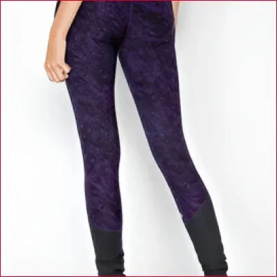 Jet Black Blackberry Watercolor Leggings