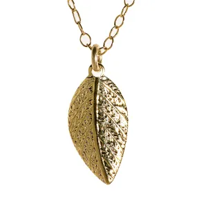 Leaf Necklace Delicate gold Leaf Pendant Necklace