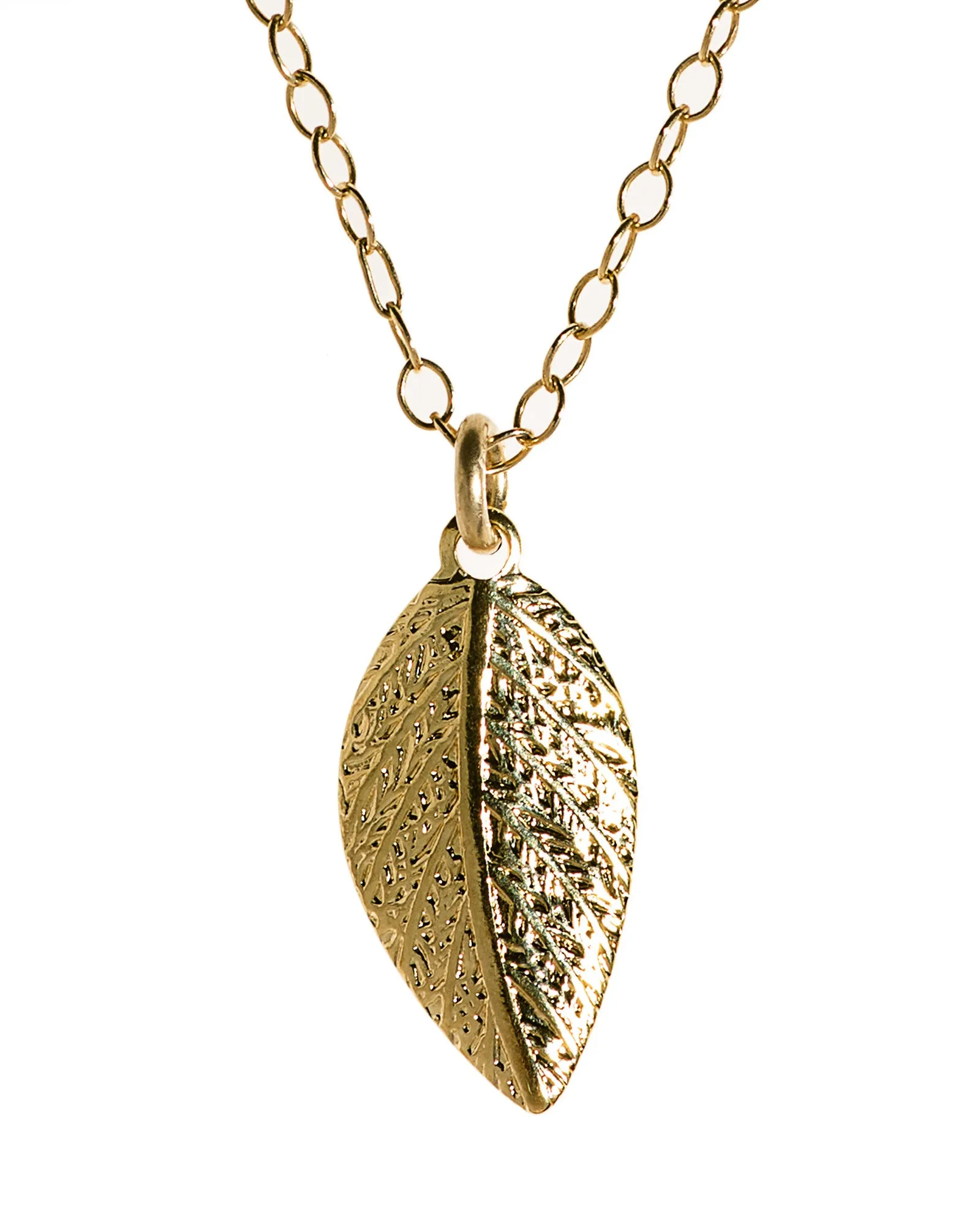 Leaf Necklace Delicate gold Leaf Pendant Necklace