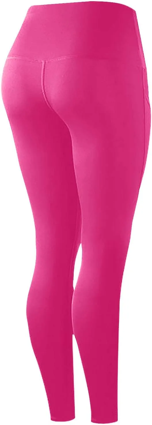 Leggings With Pockets For Women Comfortable And Stretchy Pants High Waisted Leggings Workout Plus Size Yoga Pants