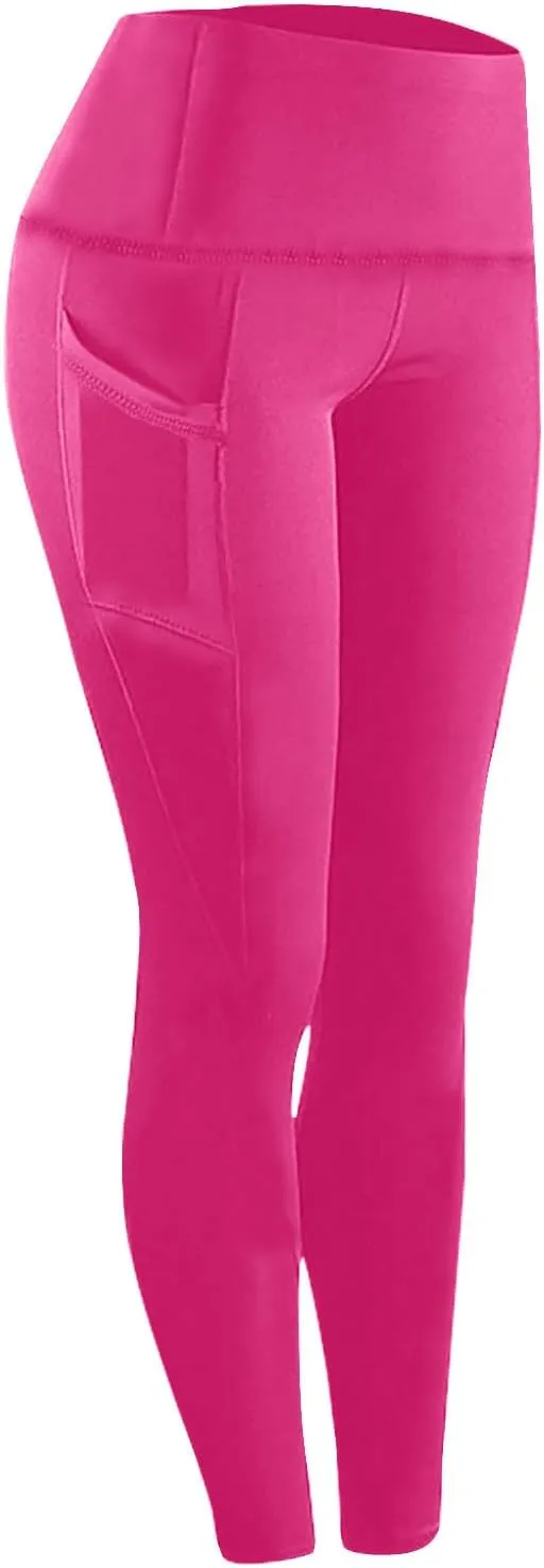 Leggings With Pockets For Women Comfortable And Stretchy Pants High Waisted Leggings Workout Plus Size Yoga Pants