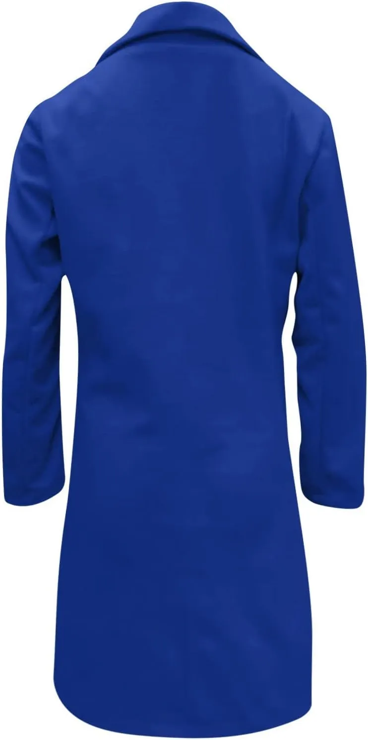 Long Blazer Jackets for Women Business Casual Semi Formal Notch Lapel Coat Dressy Light Weight Loose fit Cardigan