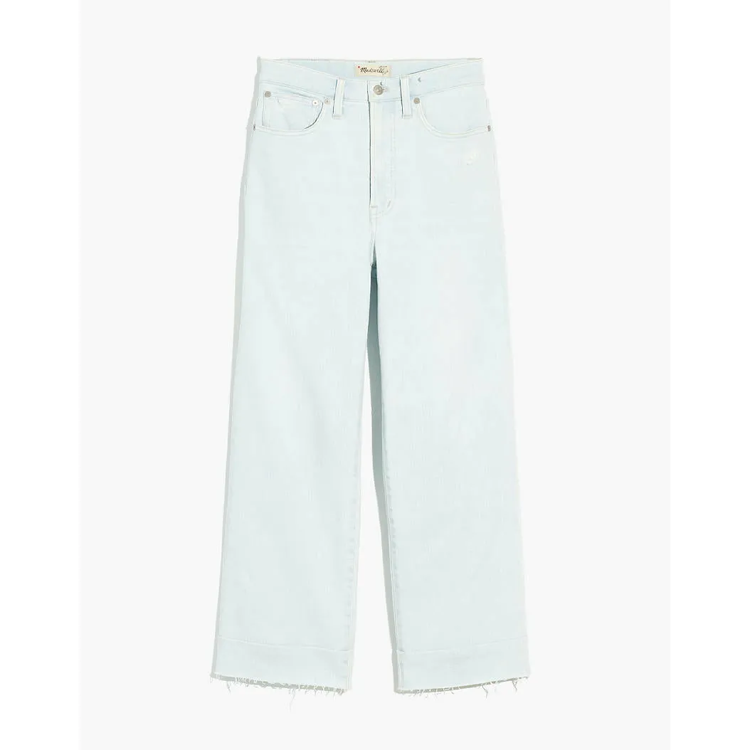 Madewell Perfect Vintage Wide-Leg Crop Jean | Bosworth Wash: Raw-Hem Edition