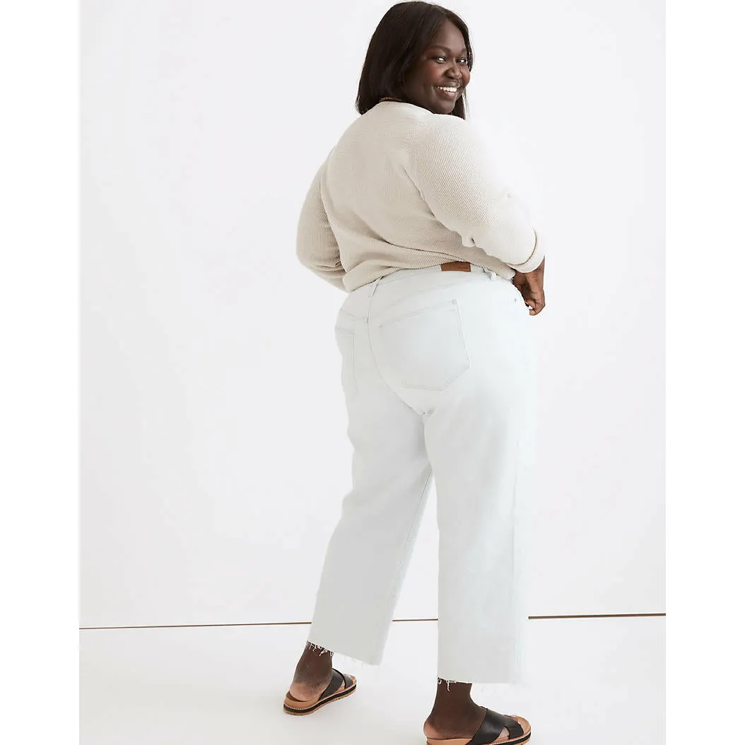 Madewell Perfect Vintage Wide-Leg Crop Jean | Bosworth Wash: Raw-Hem Edition