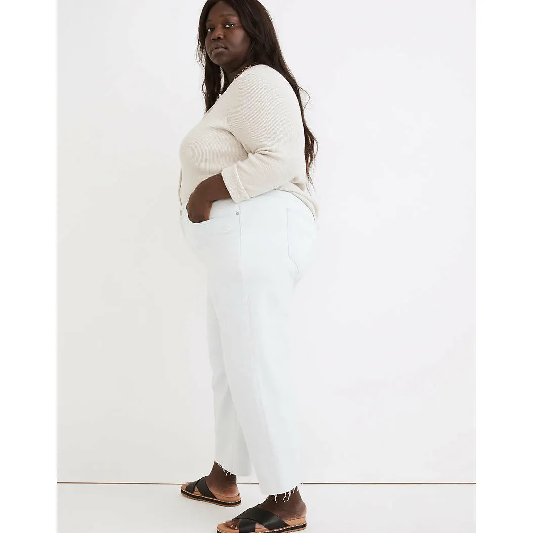 Madewell Perfect Vintage Wide-Leg Crop Jean | Bosworth Wash: Raw-Hem Edition