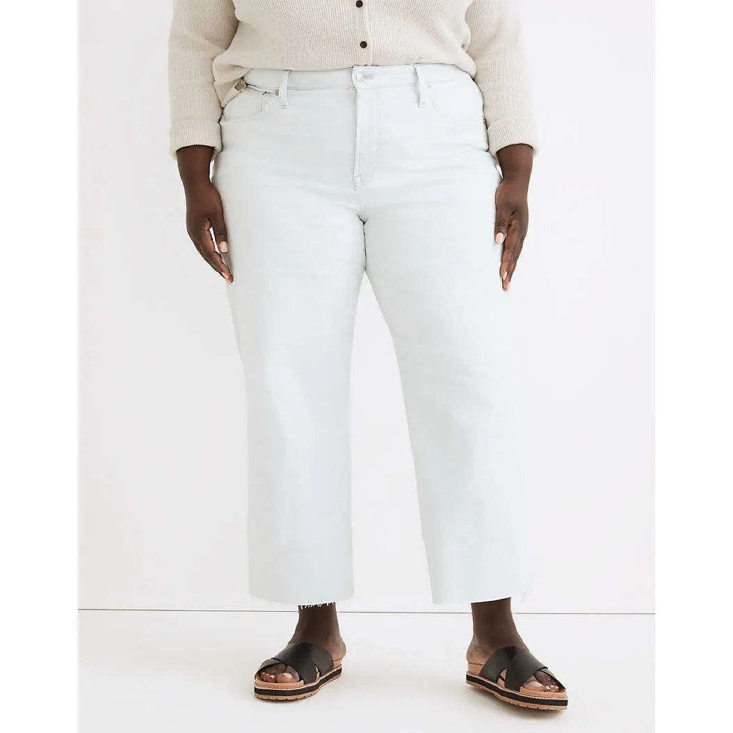Madewell Perfect Vintage Wide-Leg Crop Jean | Bosworth Wash: Raw-Hem Edition