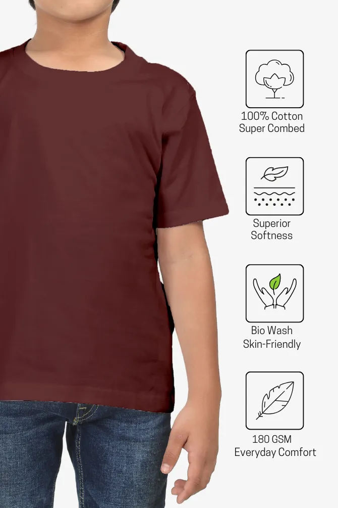 Maroon T-shirt for boy
