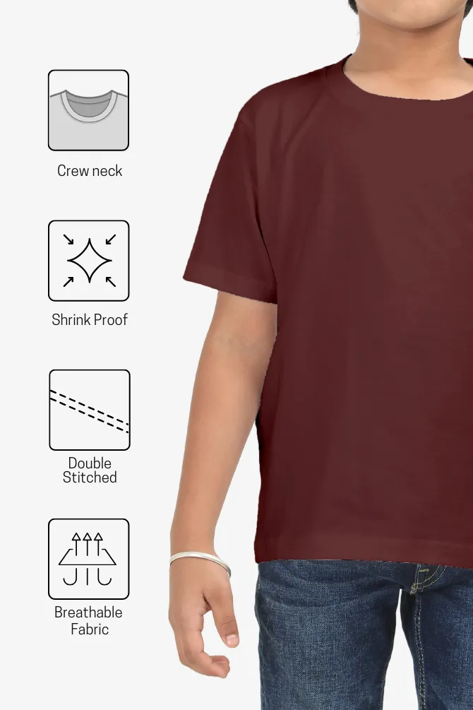 Maroon T-shirt for boy