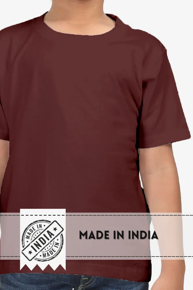 Maroon T-shirt for boy