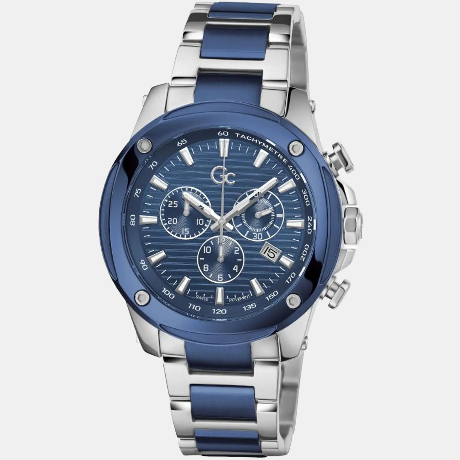 Men's Blue Stainless Steel Chronograph Watch Z13002G7MF