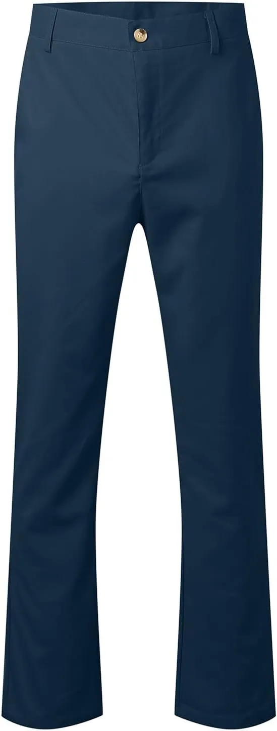 Men's Linen Cotton Dress Pants Summer Breathable Lightweight Trousers Straight Leg Casual Beach Yoga Pants Pockets