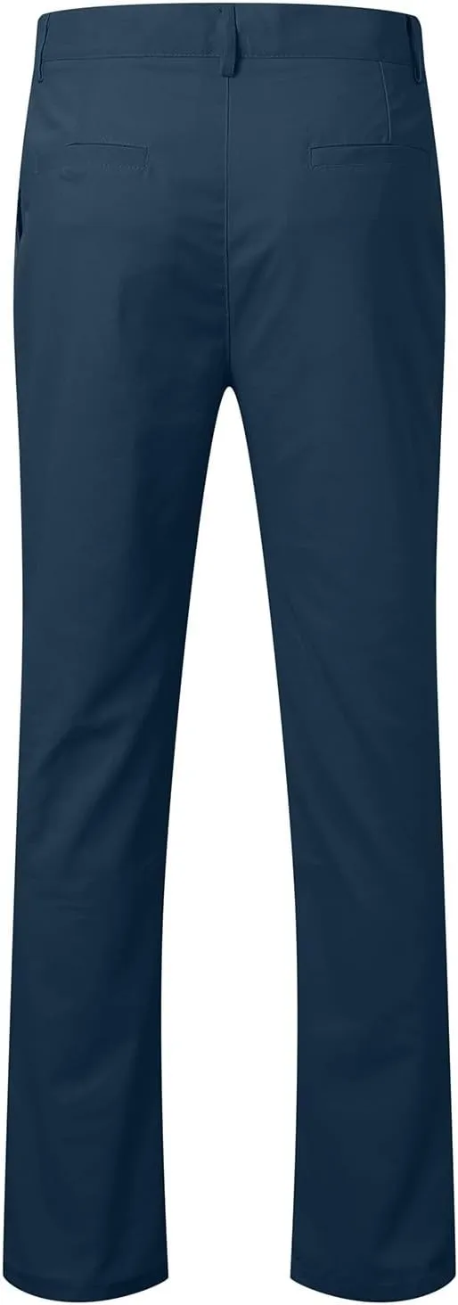 Men's Linen Cotton Dress Pants Summer Breathable Lightweight Trousers Straight Leg Casual Beach Yoga Pants Pockets