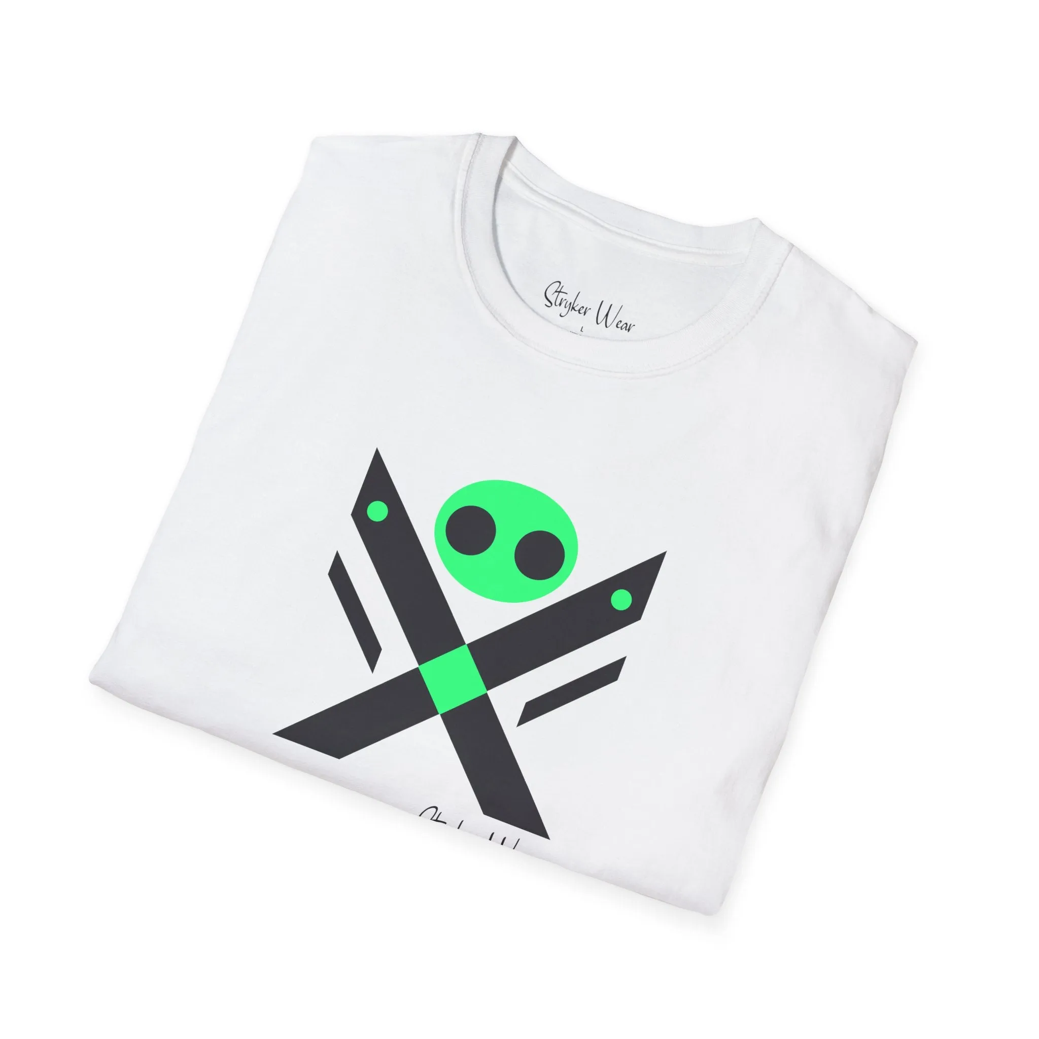 Minimalist Alien X | Unisex Softstyle T-Shirt