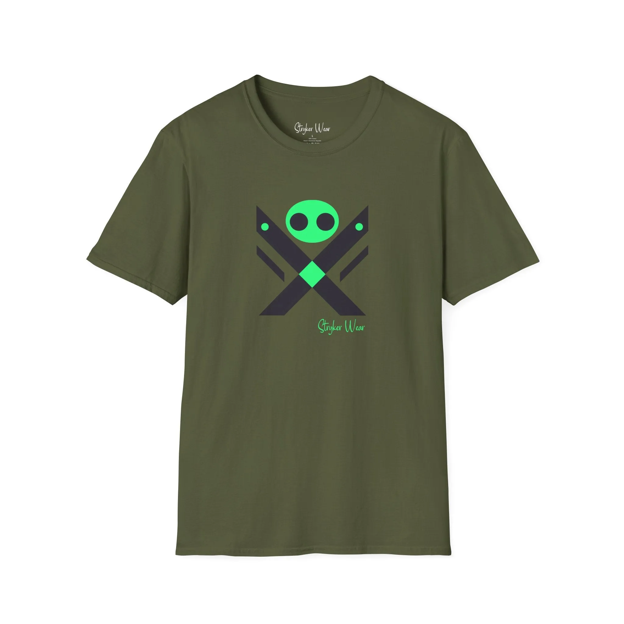Minimalist Alien X | Unisex Softstyle T-Shirt