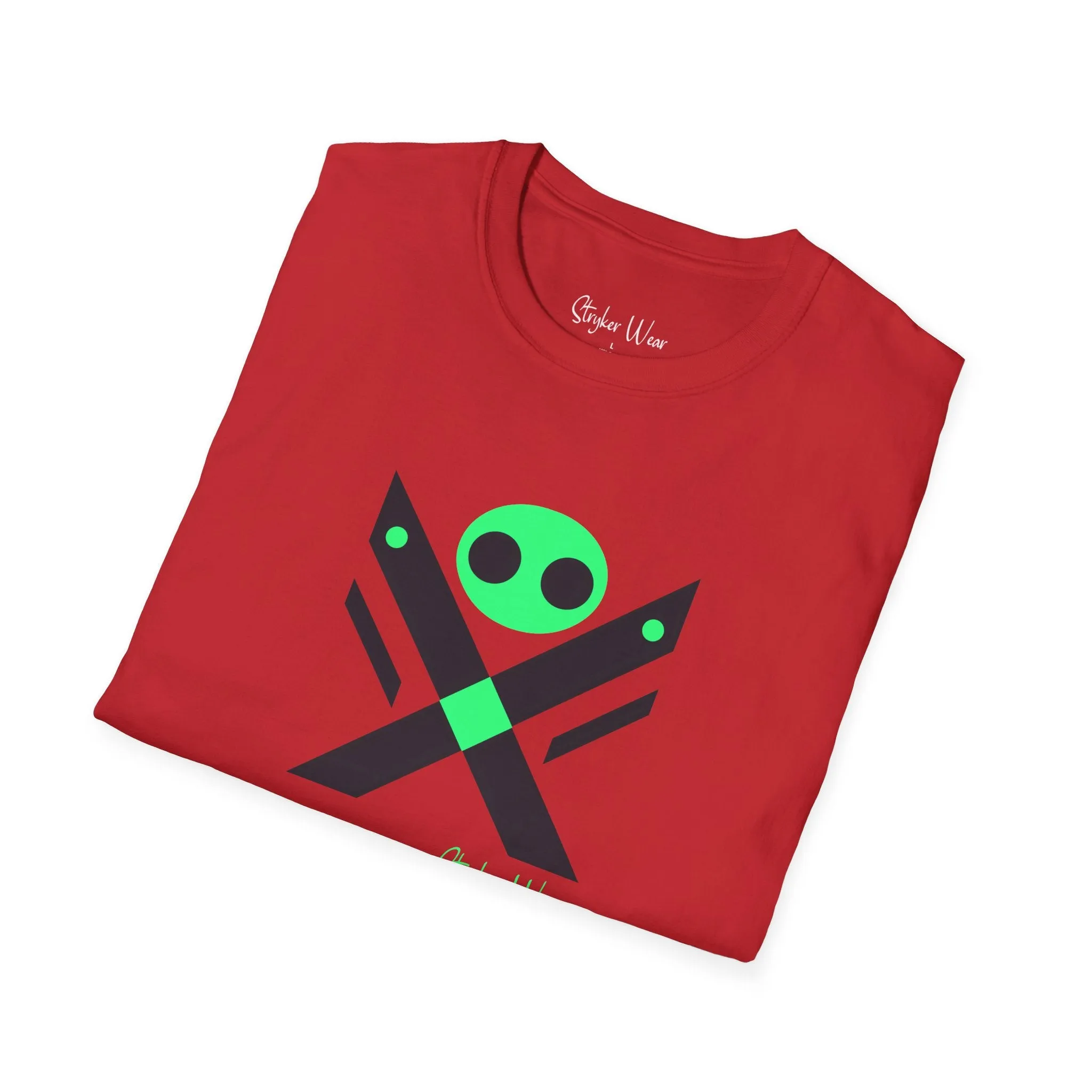 Minimalist Alien X | Unisex Softstyle T-Shirt