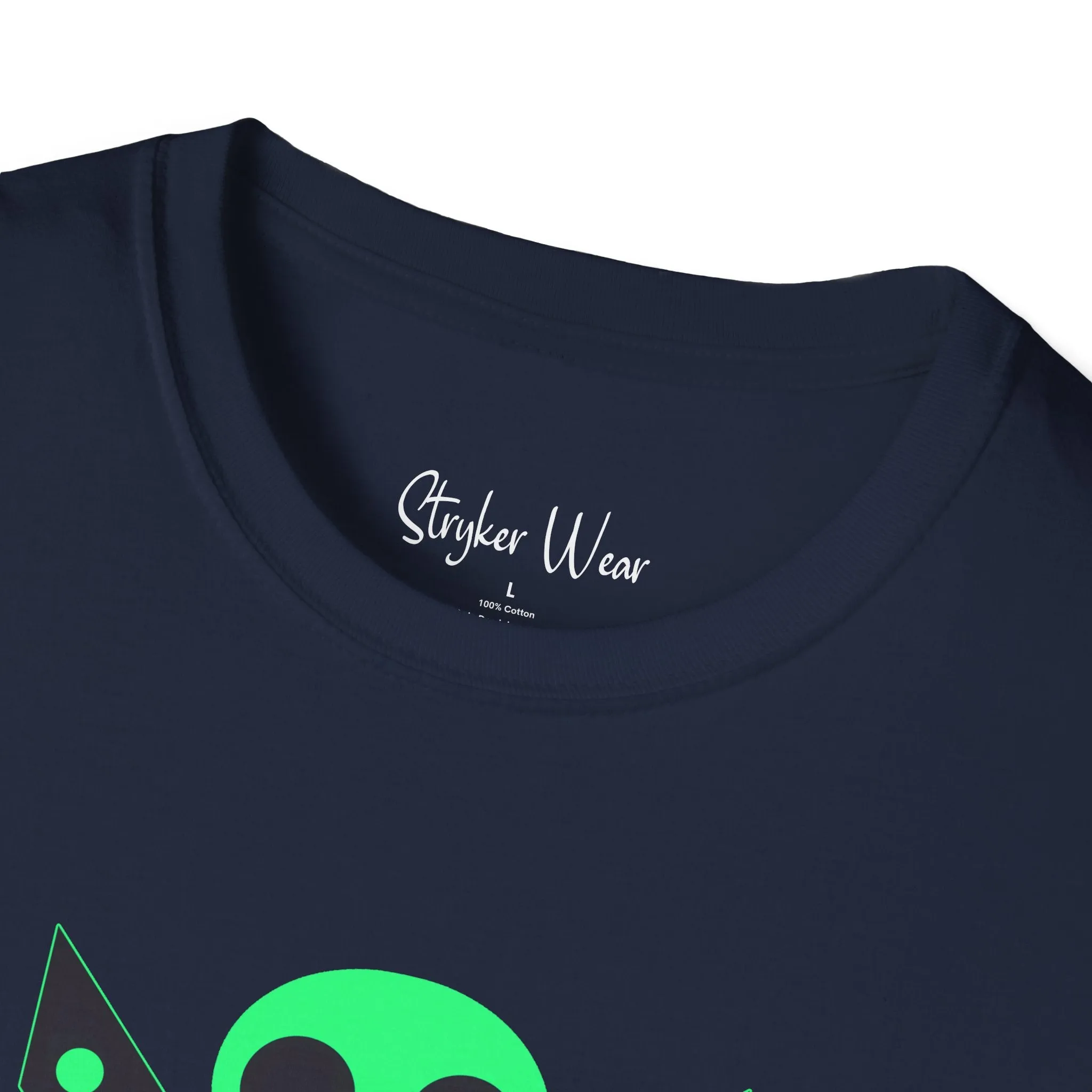Minimalist Alien X | Unisex Softstyle T-Shirt