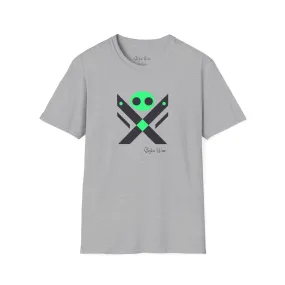 Minimalist Alien X | Unisex Softstyle T-Shirt