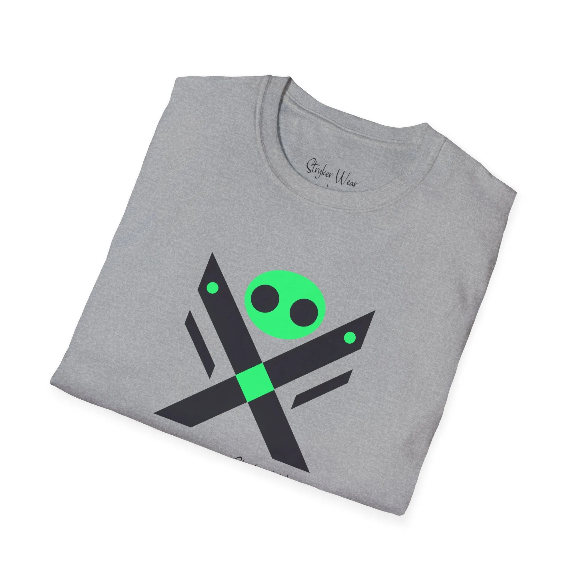 Minimalist Alien X | Unisex Softstyle T-Shirt