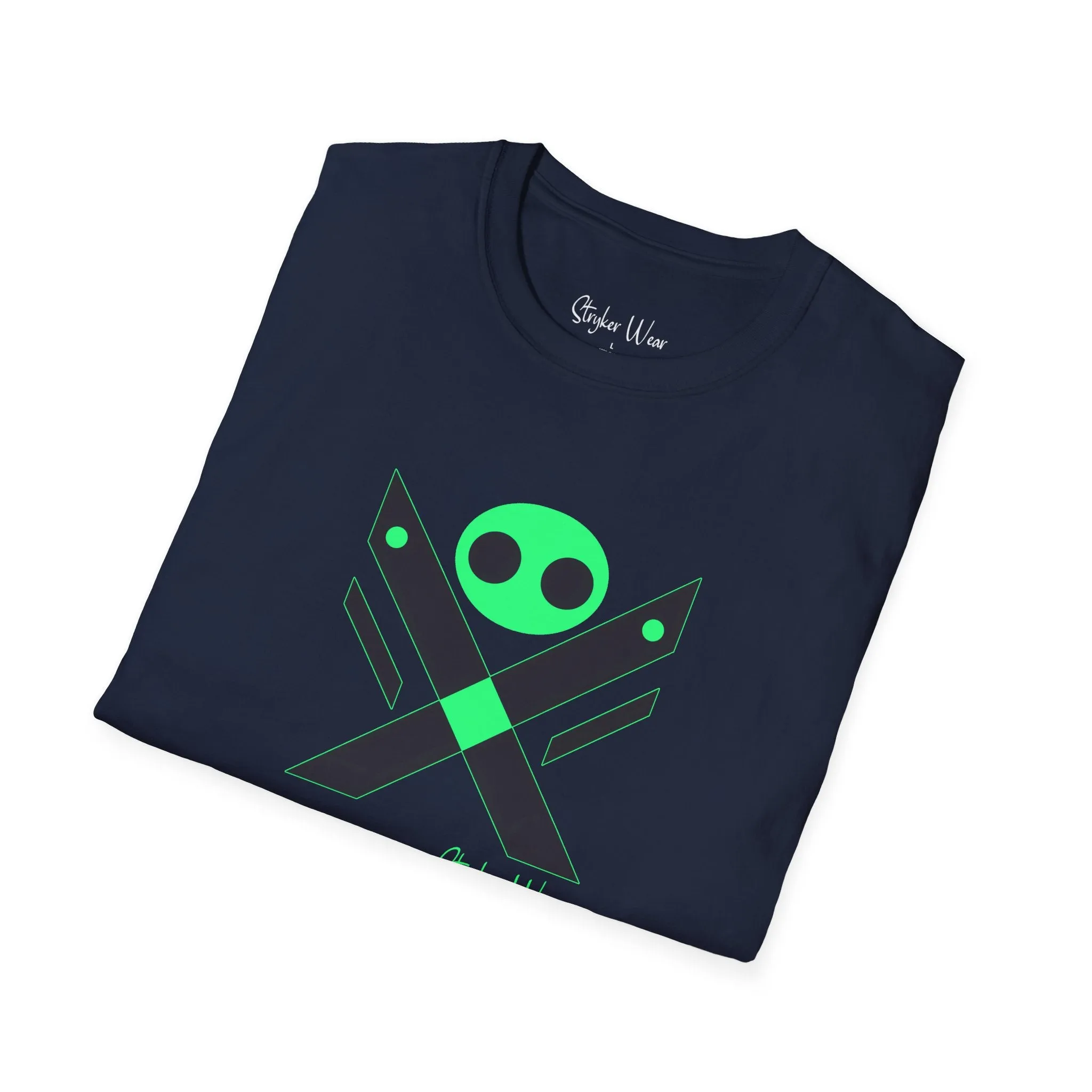 Minimalist Alien X | Unisex Softstyle T-Shirt