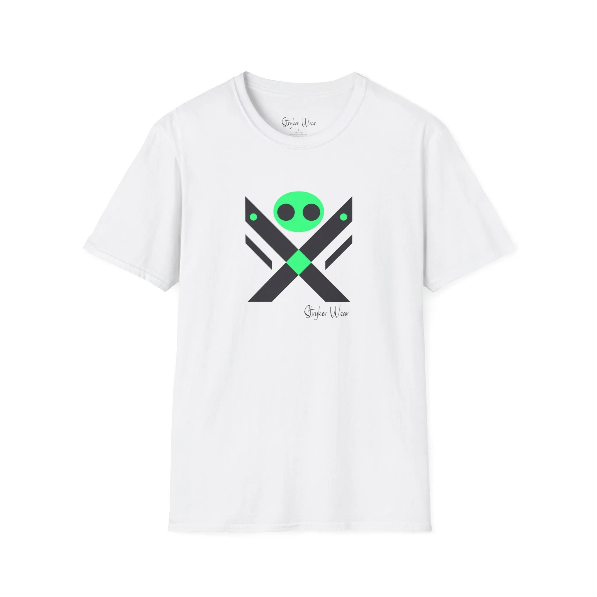 Minimalist Alien X | Unisex Softstyle T-Shirt
