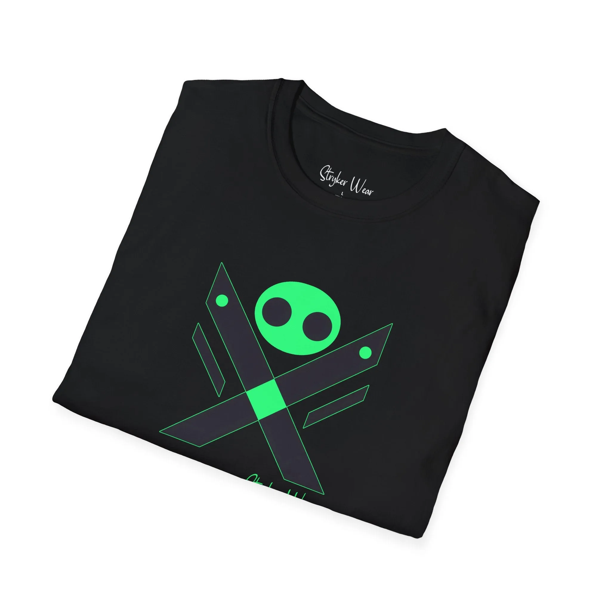 Minimalist Alien X | Unisex Softstyle T-Shirt