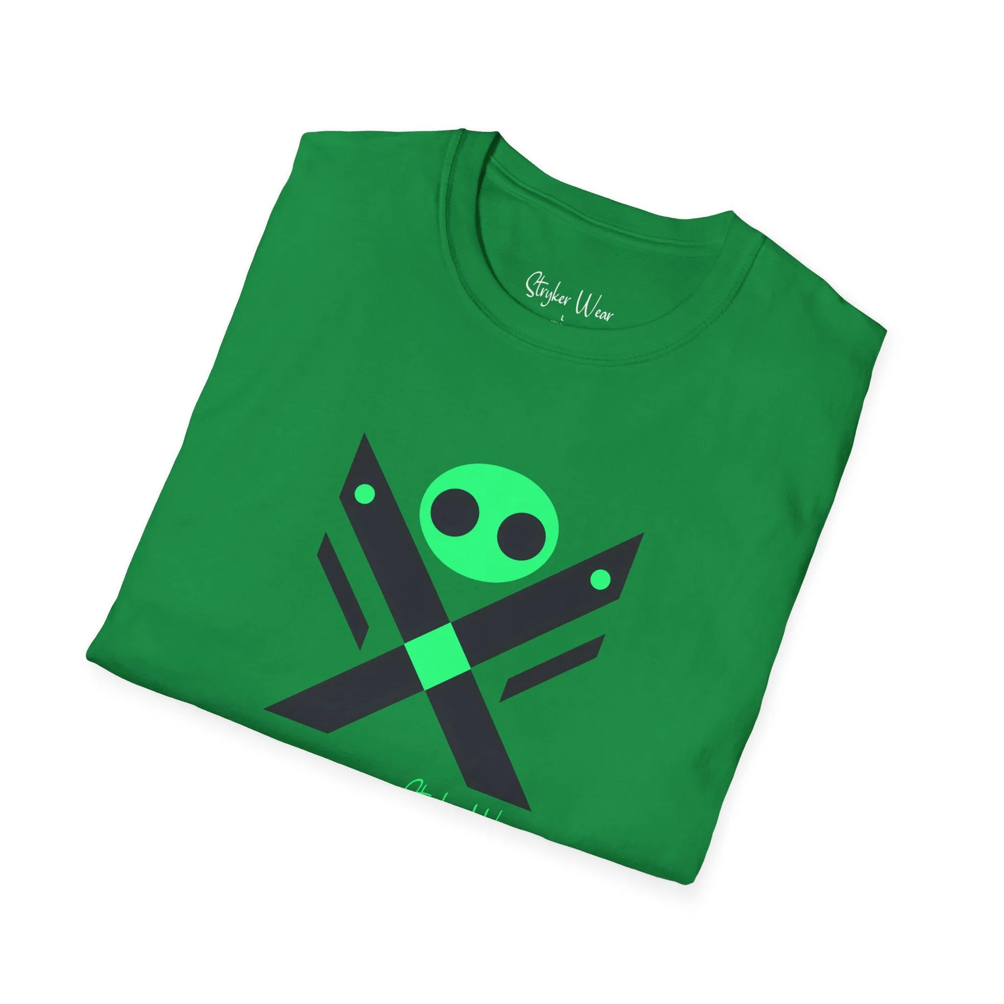Minimalist Alien X | Unisex Softstyle T-Shirt