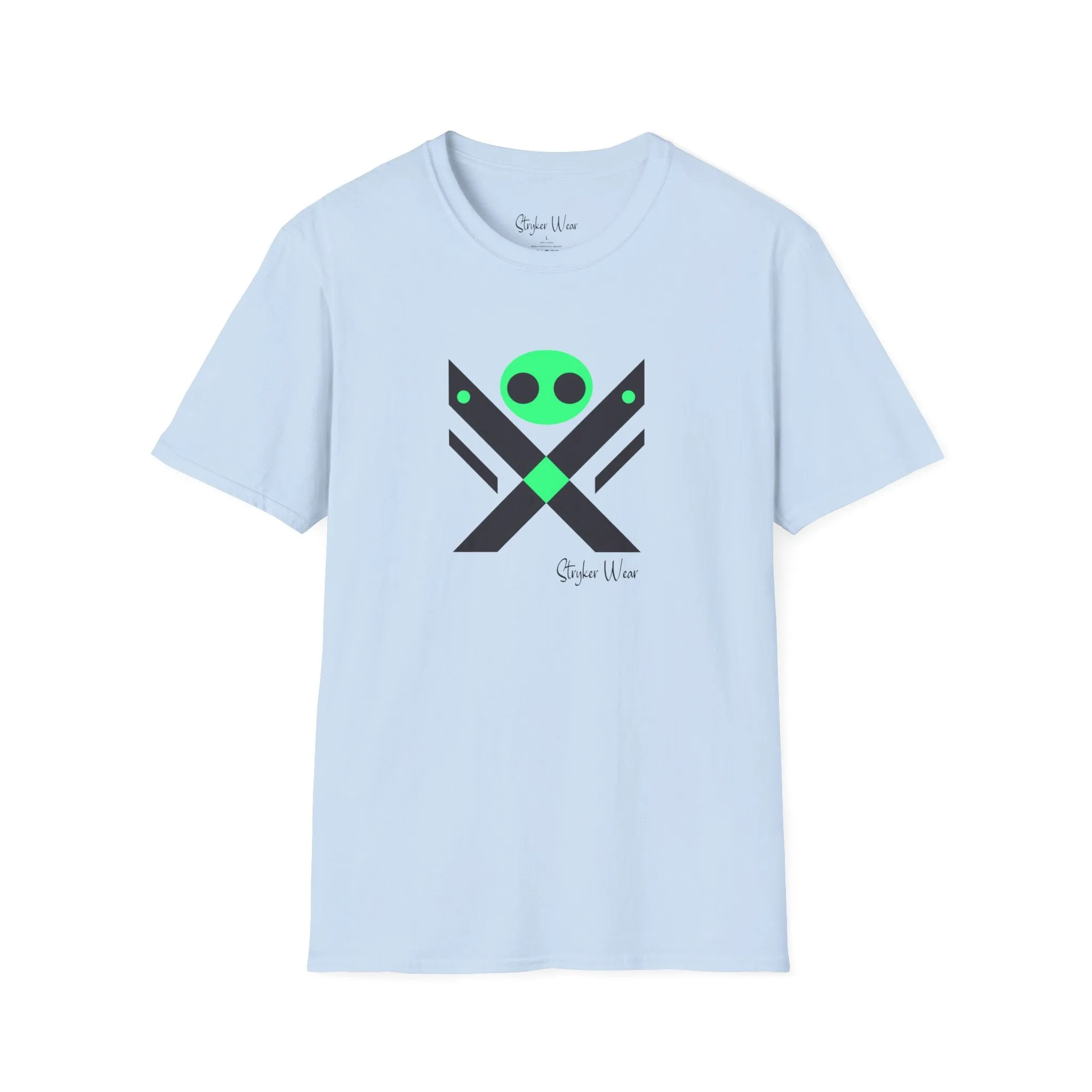 Minimalist Alien X | Unisex Softstyle T-Shirt