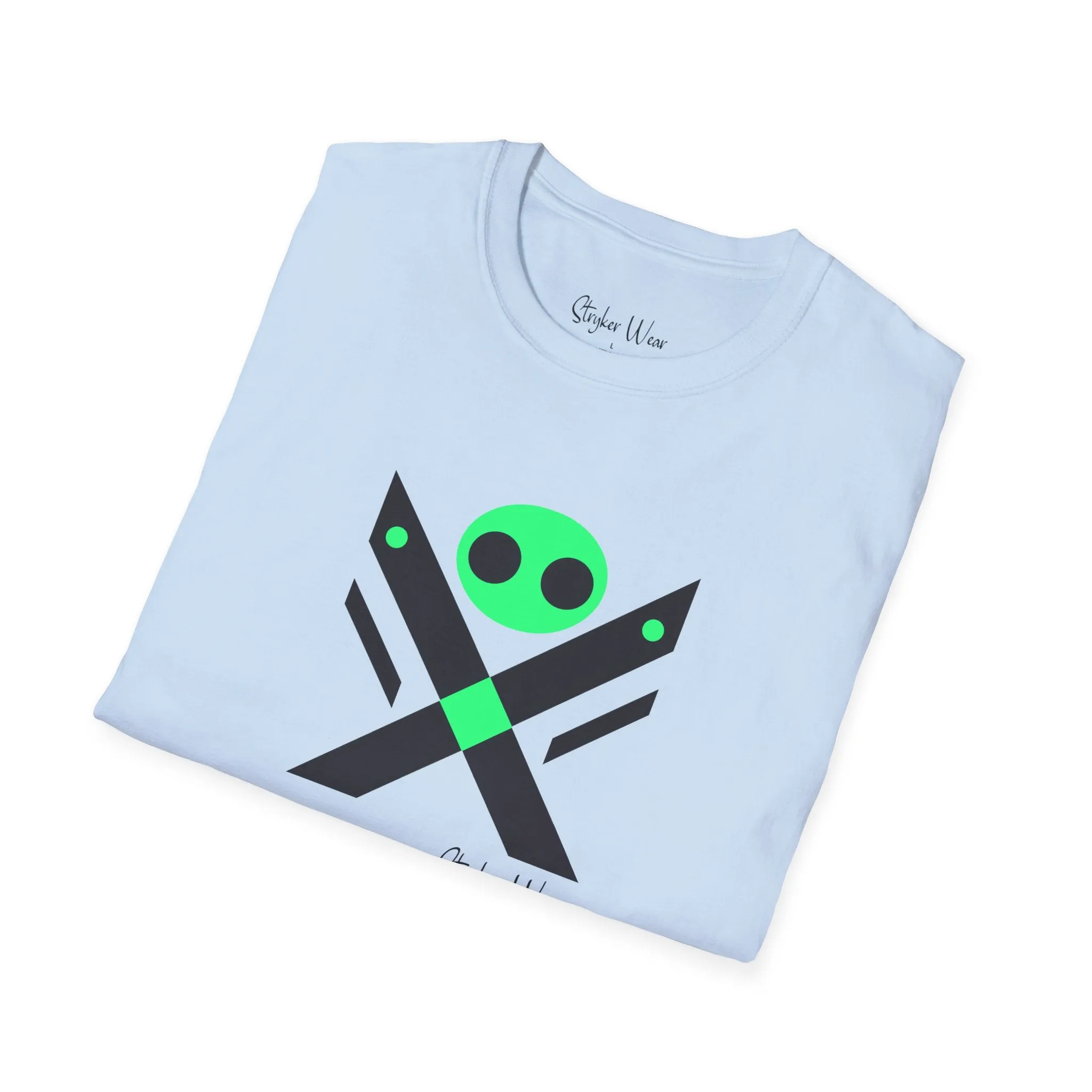 Minimalist Alien X | Unisex Softstyle T-Shirt