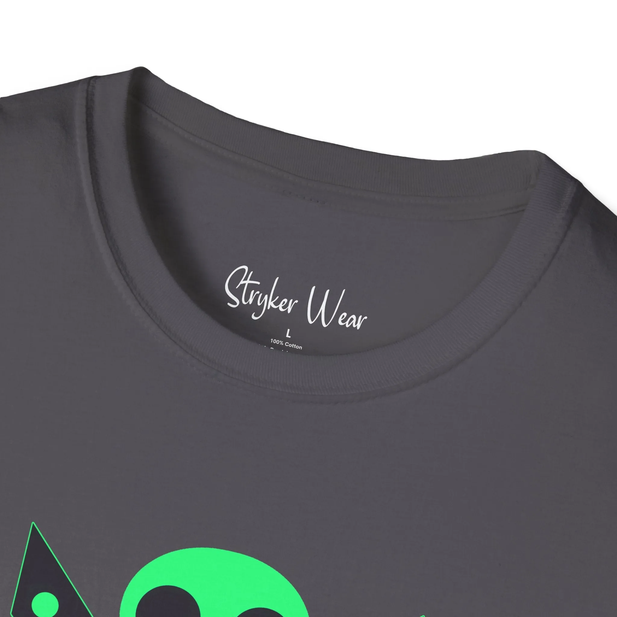 Minimalist Alien X | Unisex Softstyle T-Shirt
