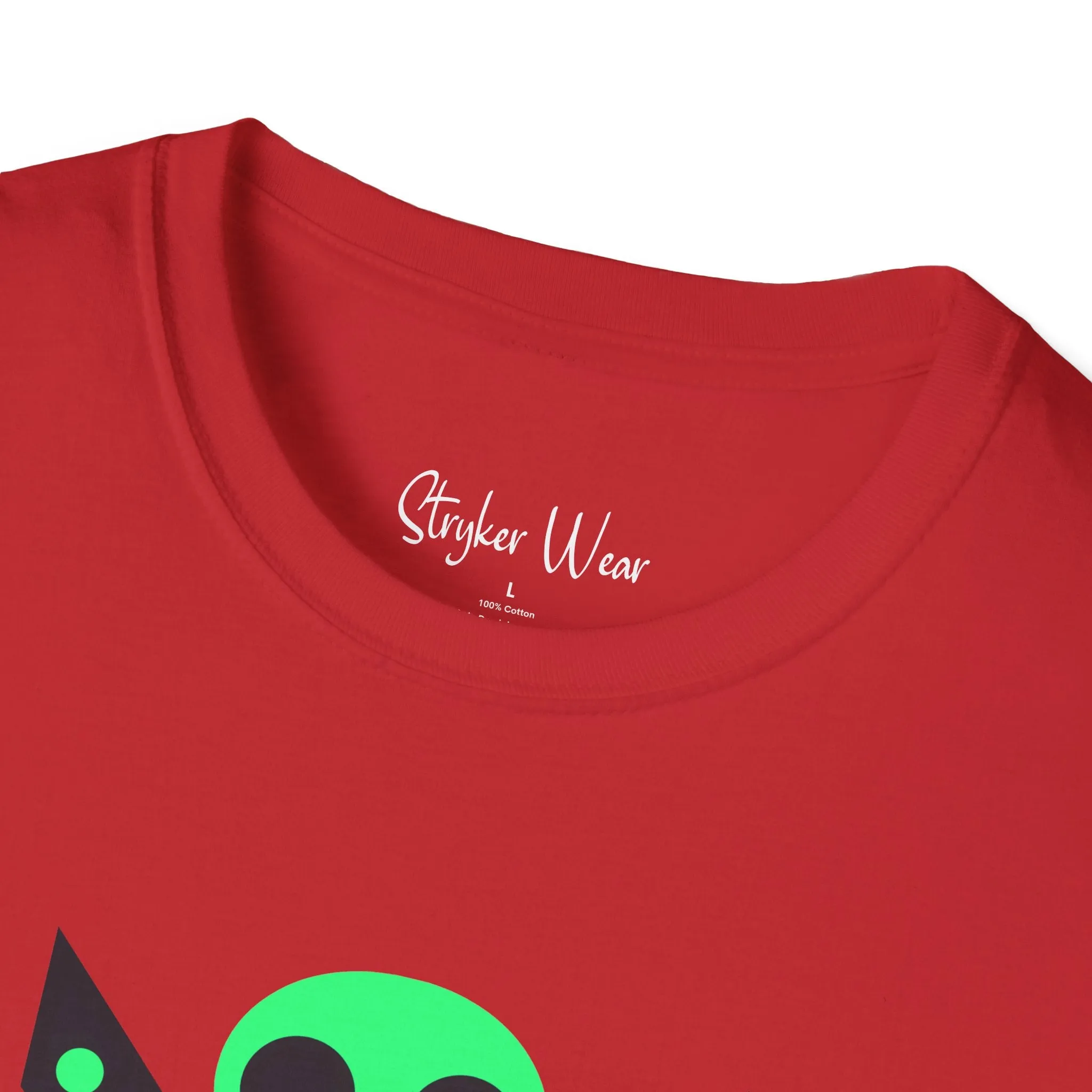 Minimalist Alien X | Unisex Softstyle T-Shirt