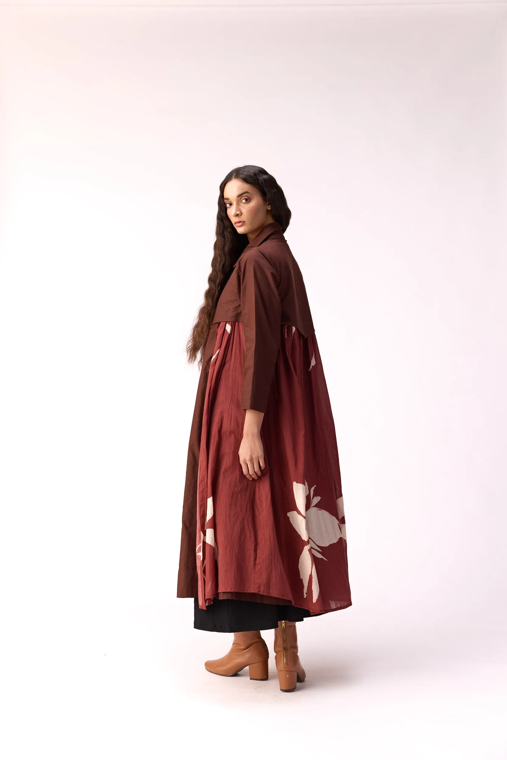 Mocha trench dress