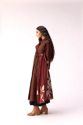 Mocha trench dress