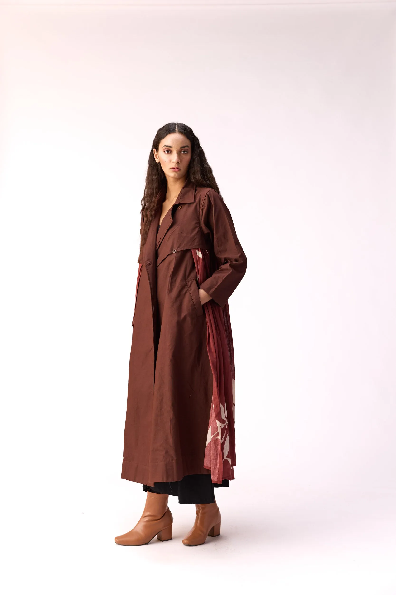 Mocha trench dress