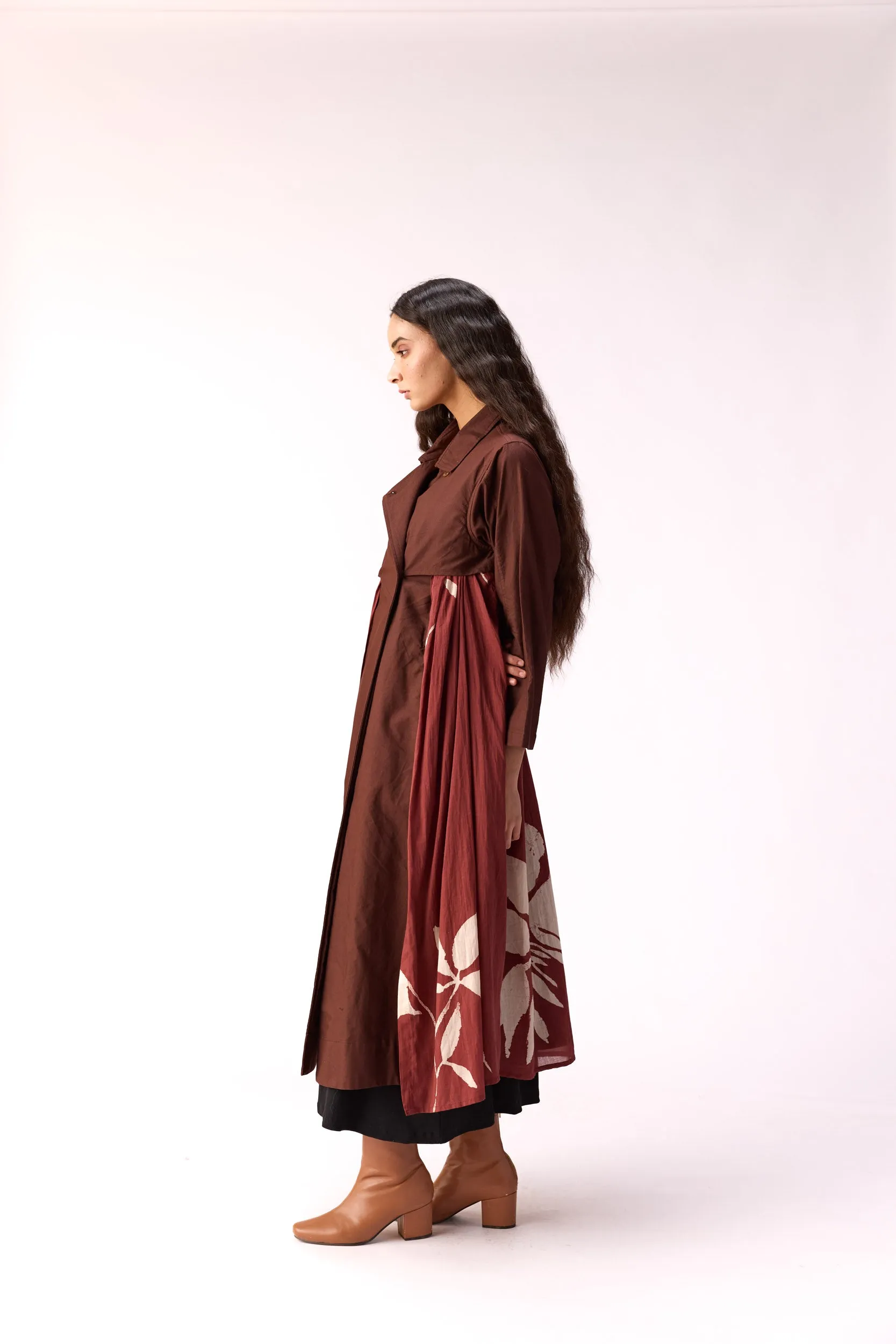 Mocha trench dress