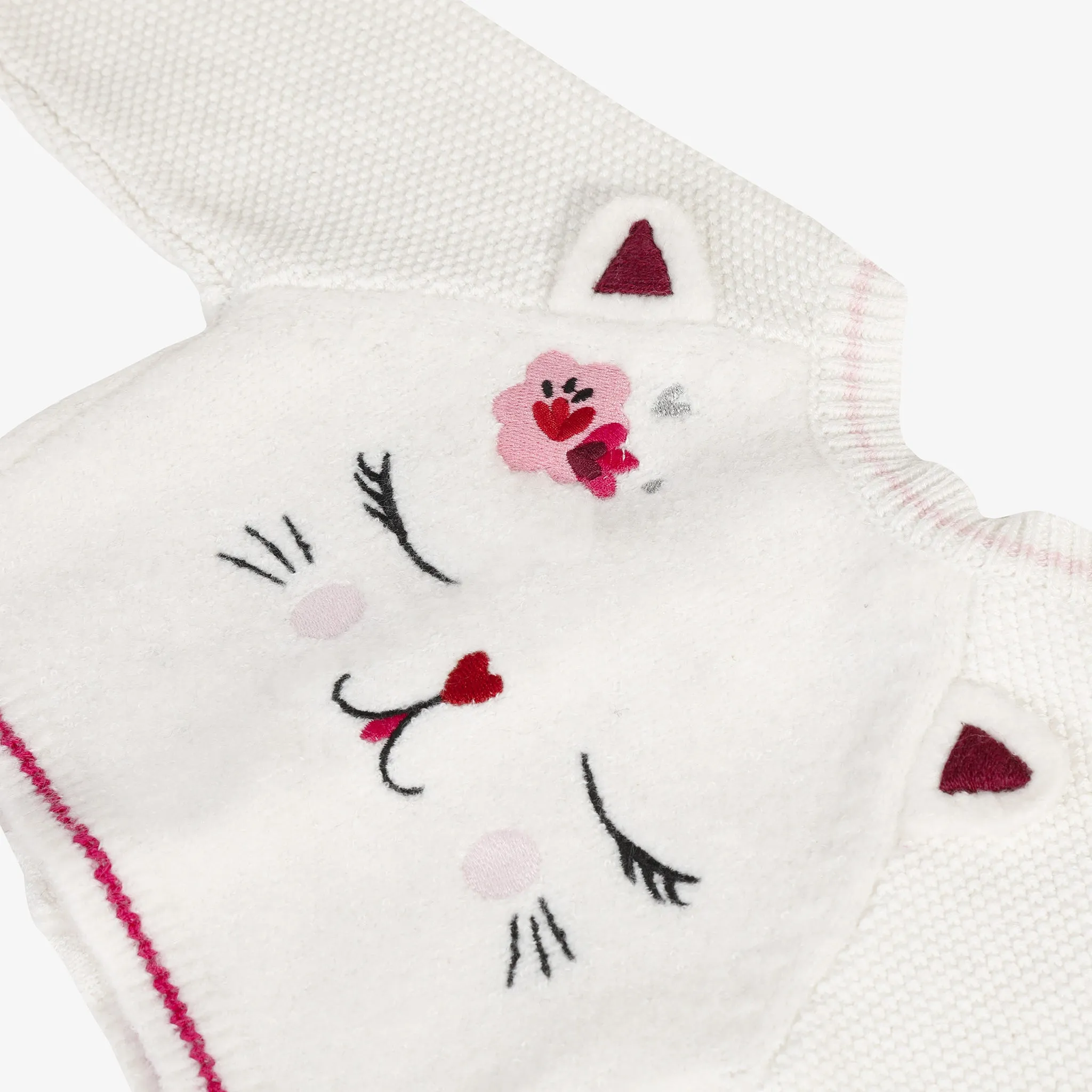 Newborn girl knit Front and back Cardigan
