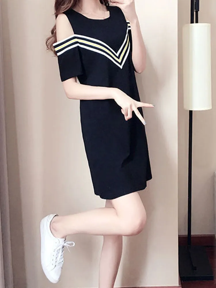 Off-Shoulder A-Line Dress