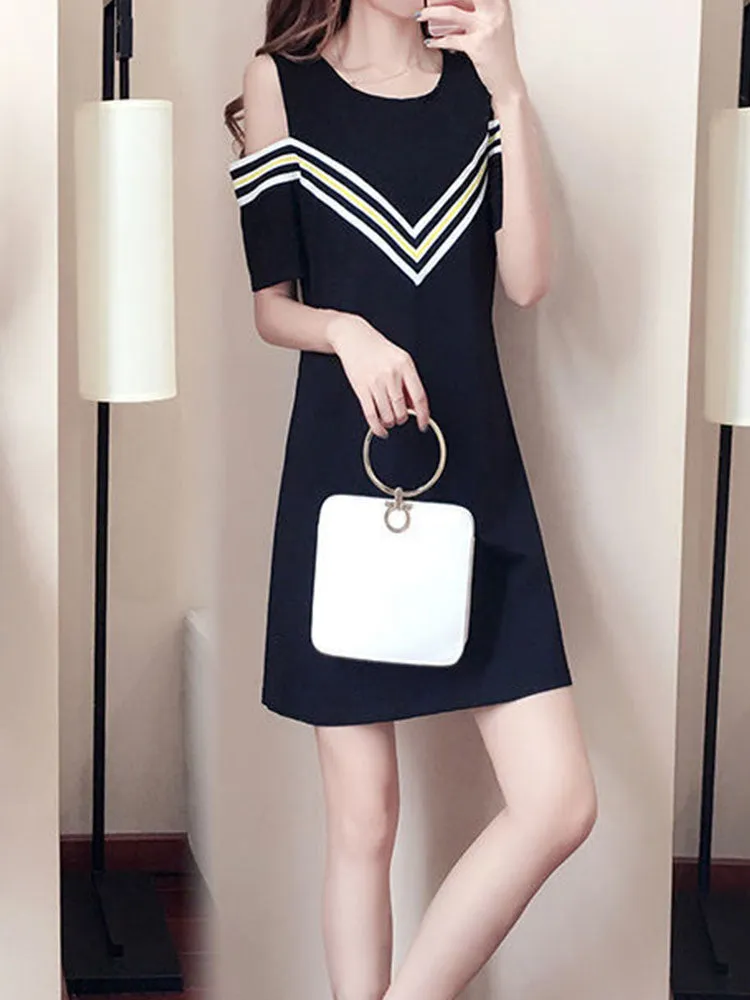 Off-Shoulder A-Line Dress