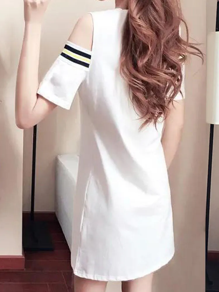 Off-Shoulder A-Line Dress