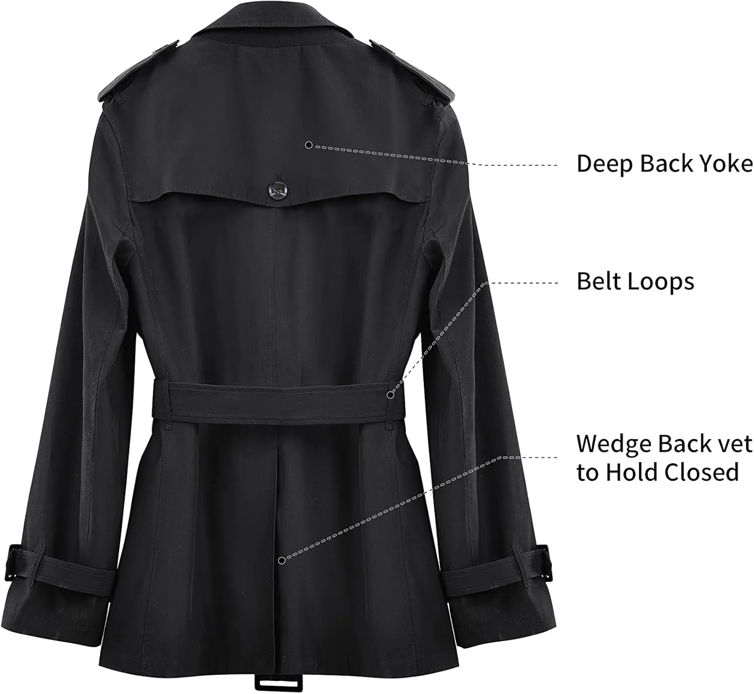 Orolay Men's Long Double Breasted Trench Coat with Belt Light Lape Windbreaker