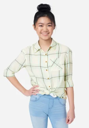 Perfect Plaid Button-Up Top