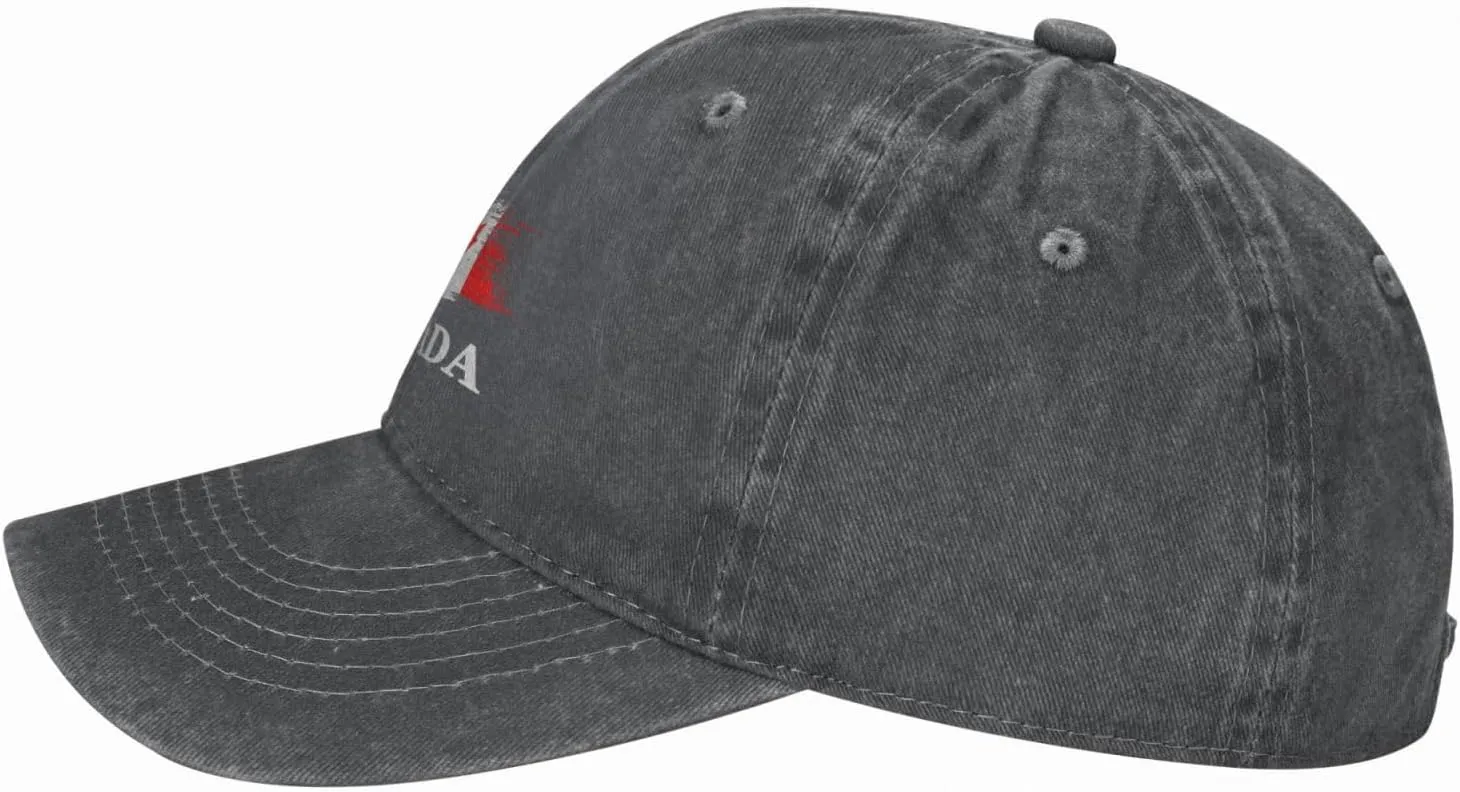 Personalized Brush Canadians Canada Flag Baseball Cap for Men Women Denim Twill Dad Hat Classic Hats