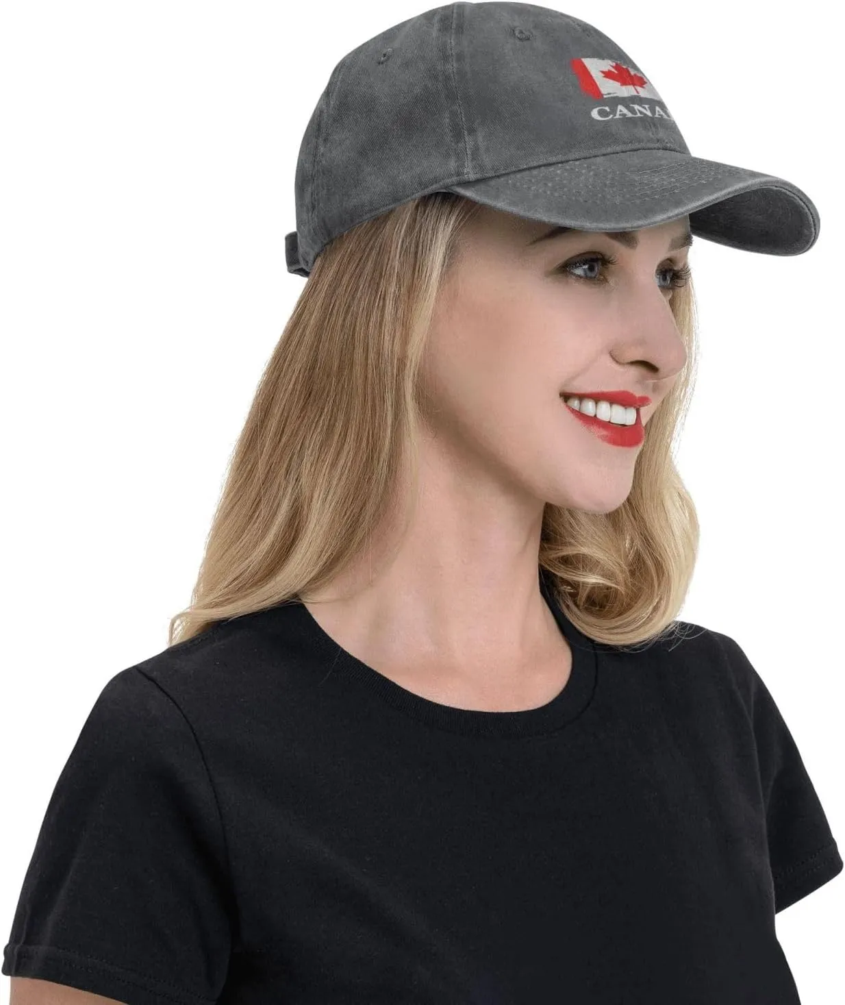 Personalized Brush Canadians Canada Flag Baseball Cap for Men Women Denim Twill Dad Hat Classic Hats