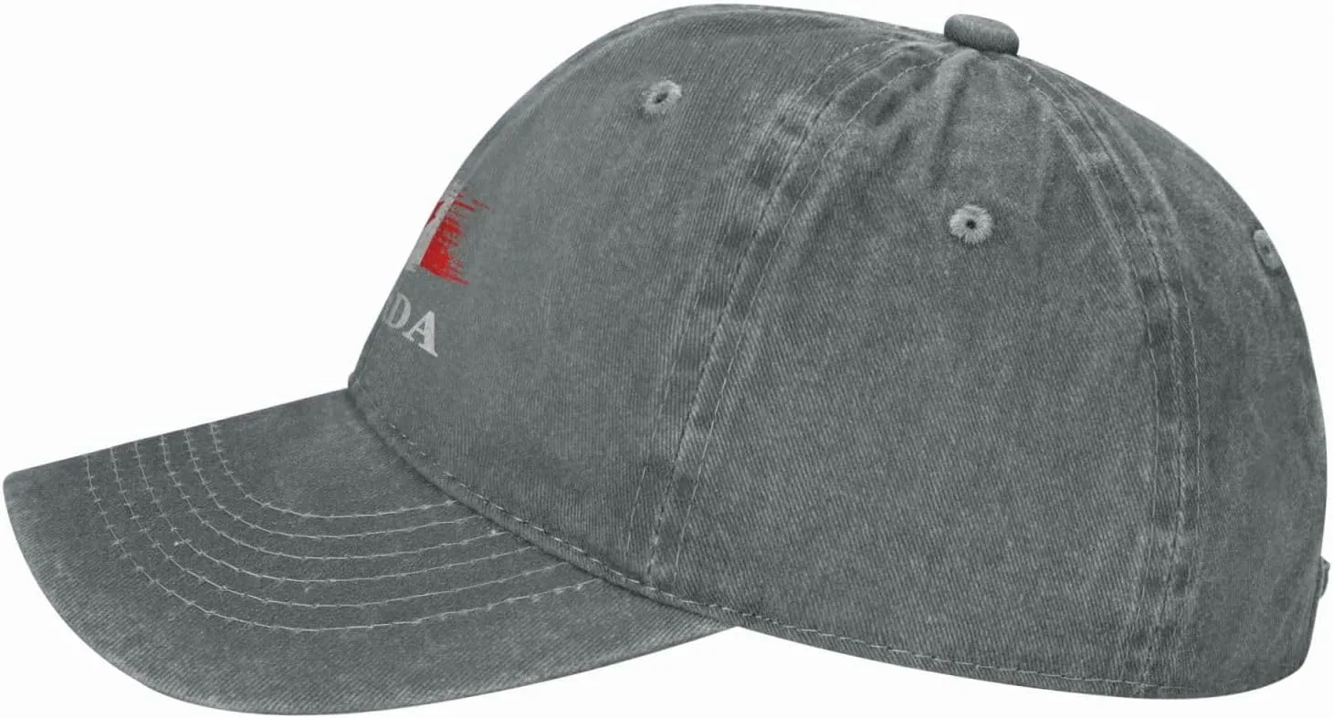 Personalized Brush Canadians Canada Flag Baseball Cap for Men Women Denim Twill Dad Hat Classic Hats