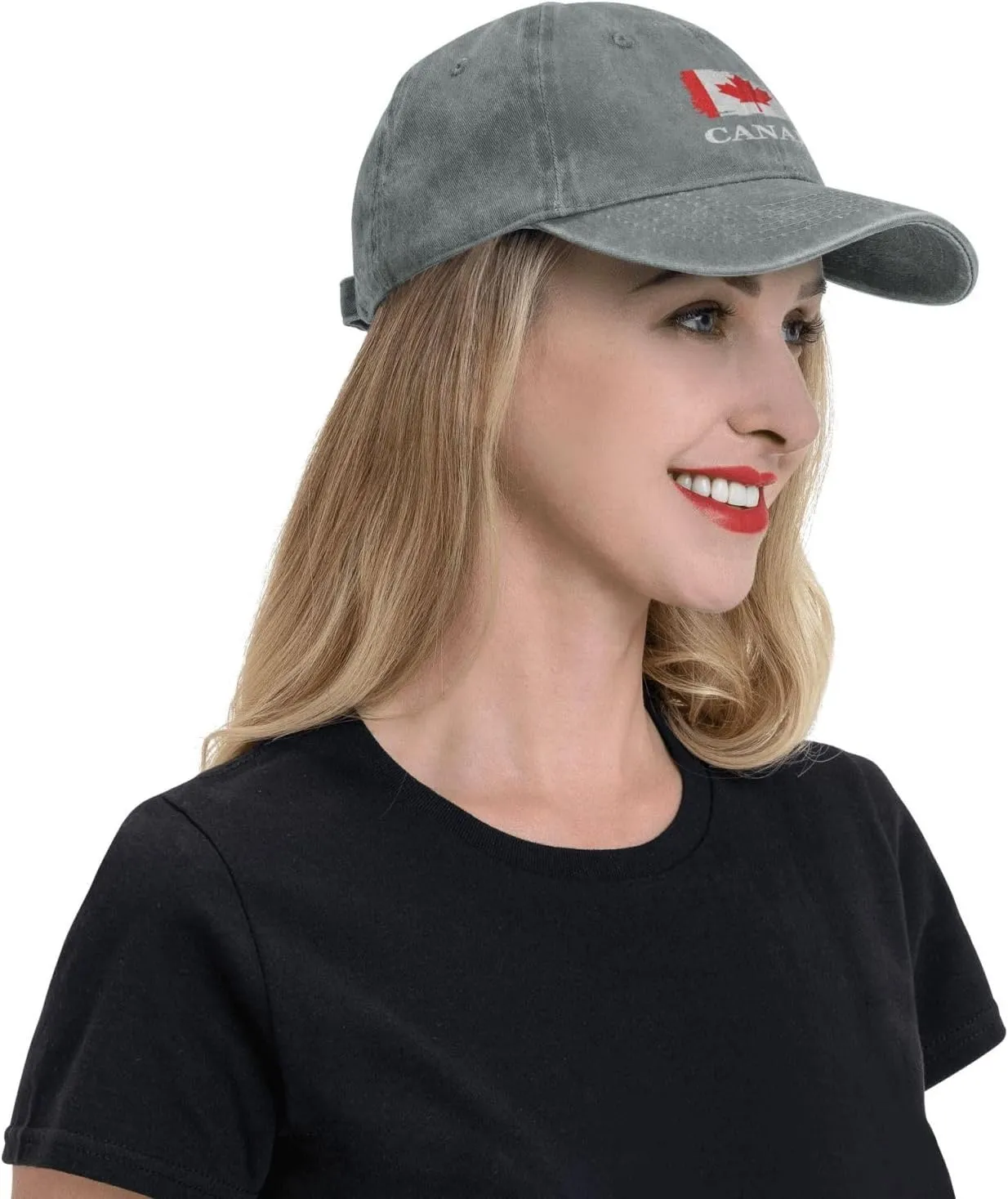 Personalized Brush Canadians Canada Flag Baseball Cap for Men Women Denim Twill Dad Hat Classic Hats