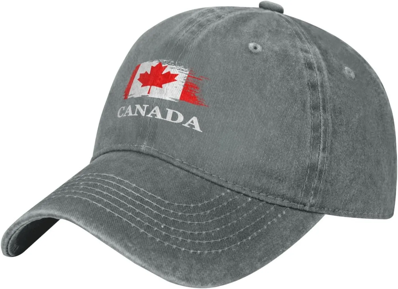 Personalized Brush Canadians Canada Flag Baseball Cap for Men Women Denim Twill Dad Hat Classic Hats