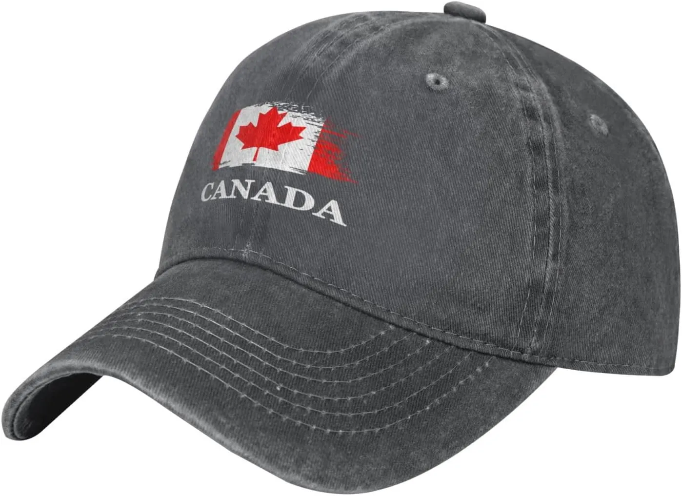 Personalized Brush Canadians Canada Flag Baseball Cap for Men Women Denim Twill Dad Hat Classic Hats