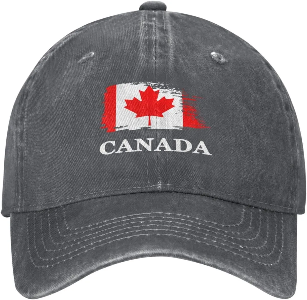 Personalized Brush Canadians Canada Flag Baseball Cap for Men Women Denim Twill Dad Hat Classic Hats