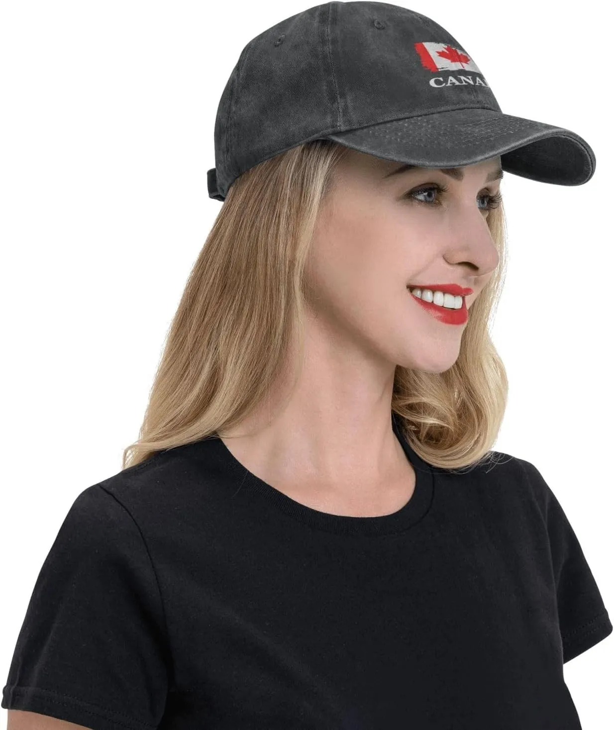 Personalized Brush Canadians Canada Flag Baseball Cap for Men Women Denim Twill Dad Hat Classic Hats