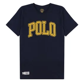Polo Ralph Lauren College Print Tee Cruise Navy